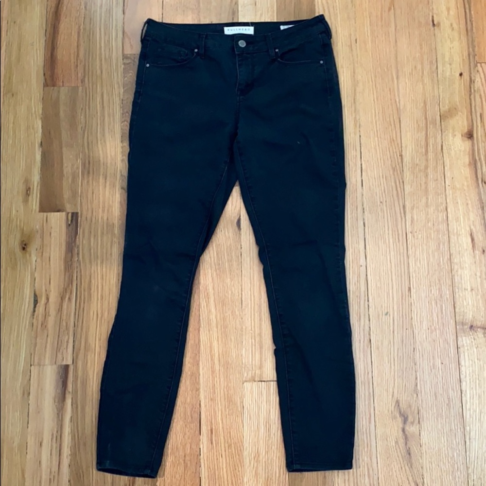 Black denim jeans